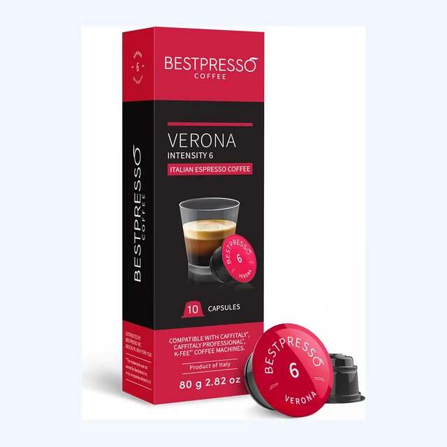 compatible with Starbucks Verismo, Caffitaly, CBTL, K-fee systems 80 Pods, Verona