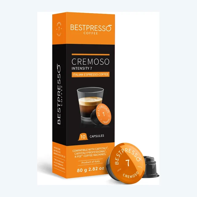 compatible with Starbucks Verismo, Caffitaly, CBTL, K-fee systems 80 Pods,  Cremoso