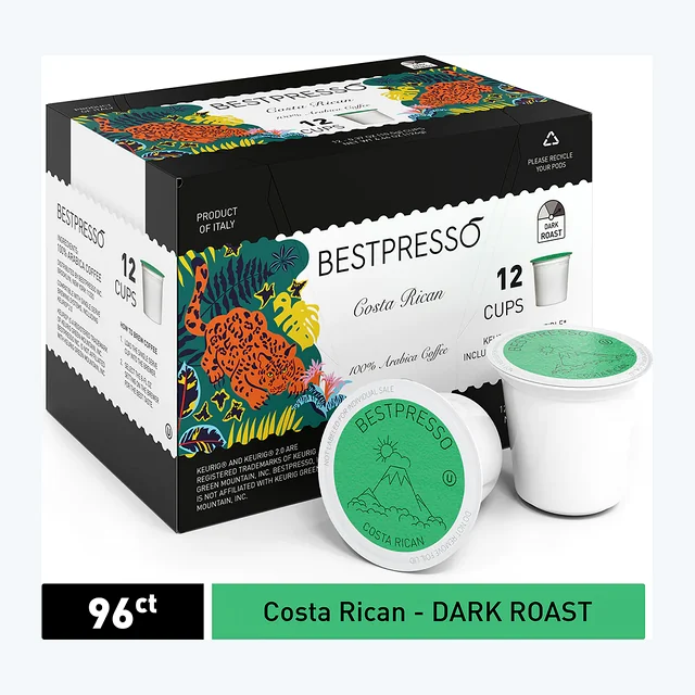 Costa Rican - Dark Roast - 96 Count  (Compatible with 2.0 Keurig Brewers)