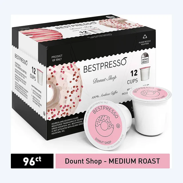 Donut Shop - Medium Roast - 96 Count  (Compatible with 2.0 Keurig Brewers)