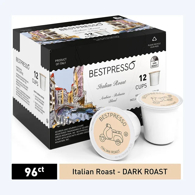 Italian Roast - Dark Roast - 96 Count  (Compatible with 2.0 Keurig Brewers)