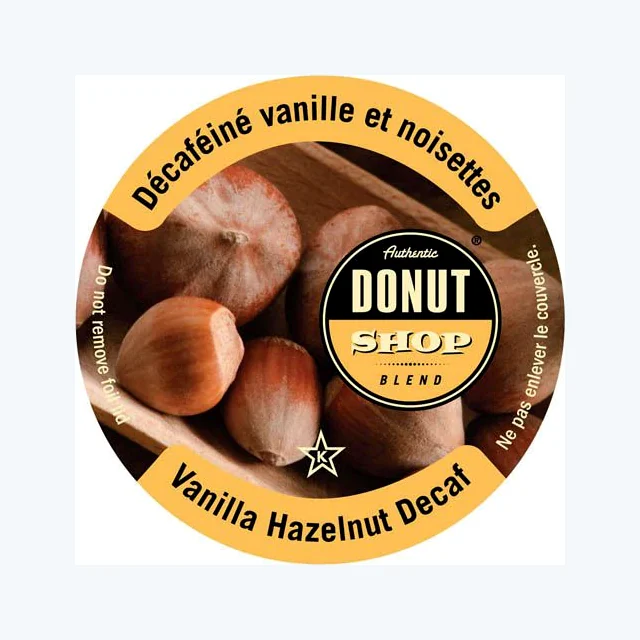Authentic Donut Shop Vanilla Hazelnut Decaf Single Serve