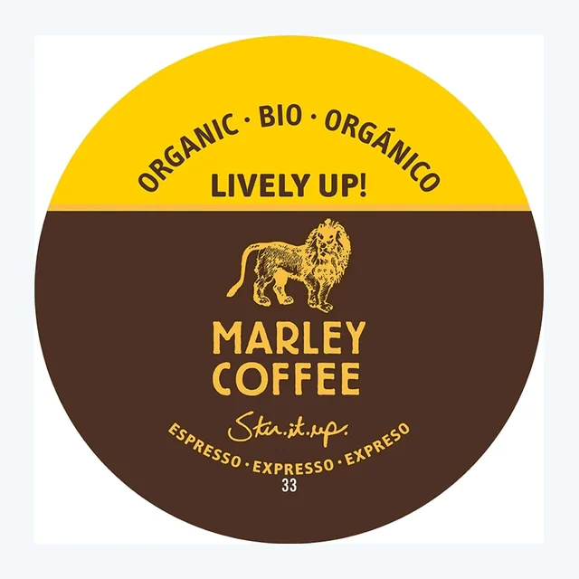 Marley Coffee Lively Up, Espresso Dark, Organic Coffee