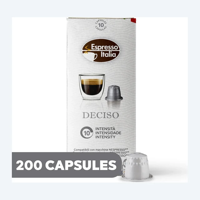 ESPRESSO ITALIA Espresso Compatible Pods - DECISO -  Coffee capsules compatible with Nespresso Original Line