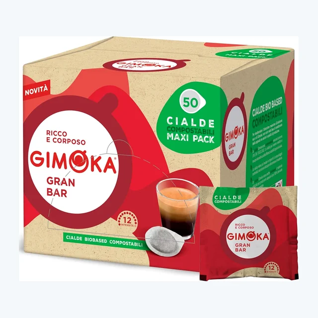 GIMOKA ESE Pods Grand Bar 50 Cialde Single Served Espresso Coffee Pods