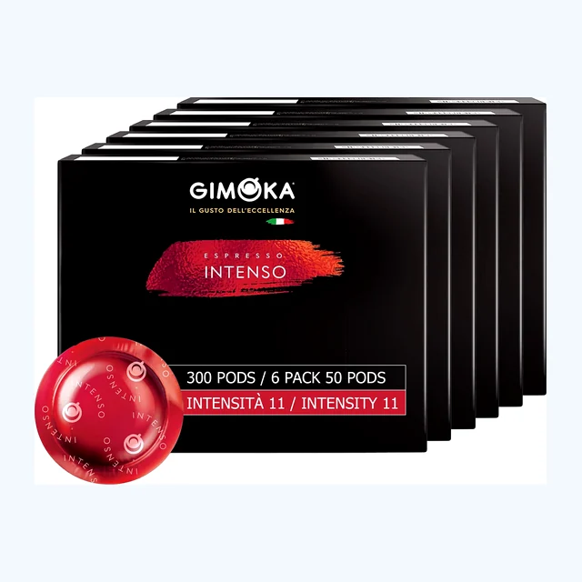 GIMOKA Professional Pods compatible with Nespresso Professional machines. 300 Count. Intenso Blend - Foodservice Selection