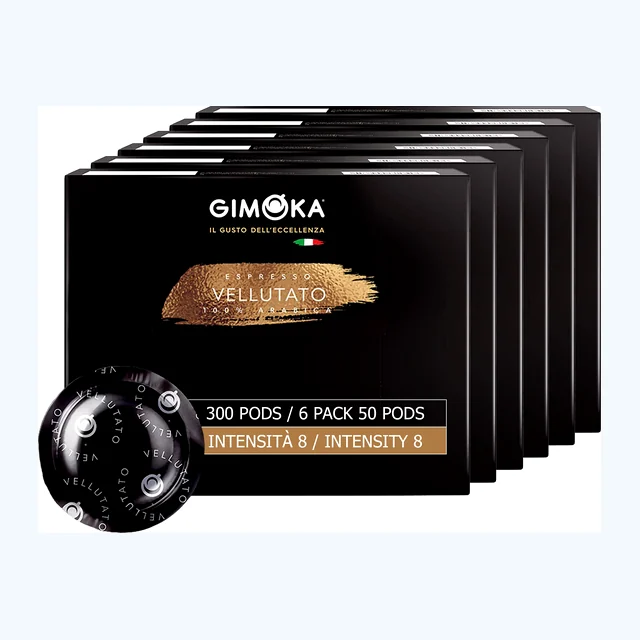 GIMOKA Professional Pods compatible with Nespresso Professional machines. 300 Count. Vellutato Blend - Foodservice Selection