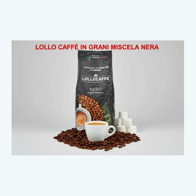 Lollo Caffè in Grani Miscela Nera Kg.1
