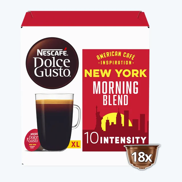 AMERICANO NEW YORK MORNING BLEND 10 INTENSITY 18 PODS (DOLCE GUSTO)