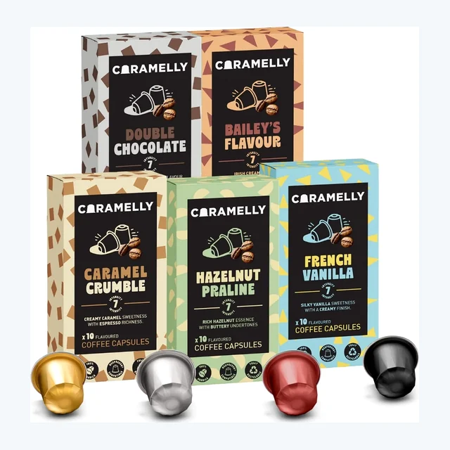 Caramelly Nespresso® Compatible Flavourites Pack - 50 Pods