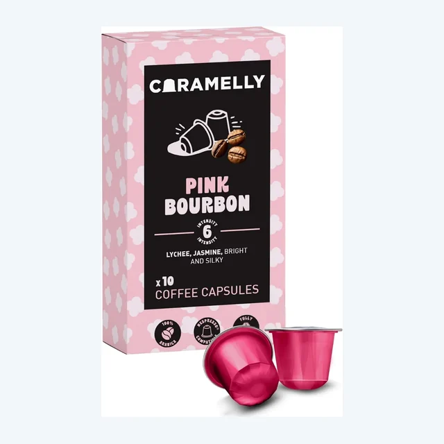 Caramelly Pink Bourbon Nespresso® Compatible Coffee Capsules - 10 Pods