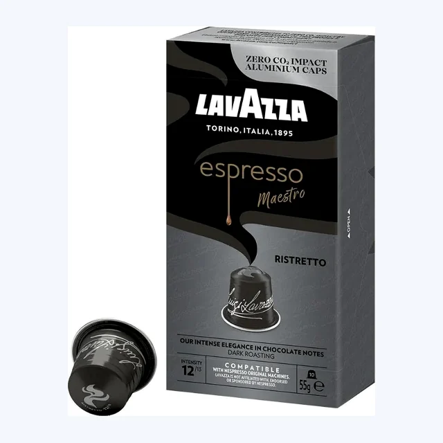 LAVAZZA Espresso Maestro Ristretto Nespresso® Compatible Coffee Capsules - 10 Pods
