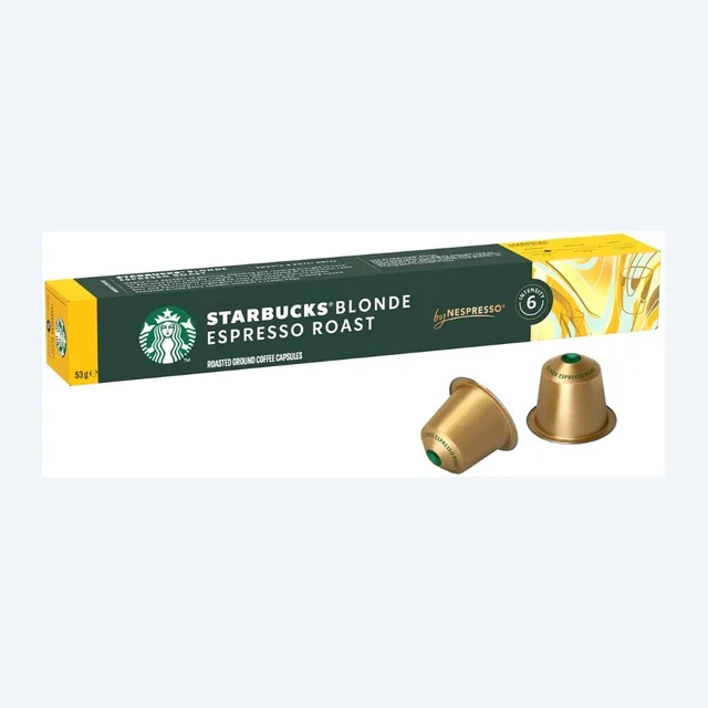 Starbucks Blonde Espresso Roast Nespresso® Compatible Coffee Capsules - 10 Pods
