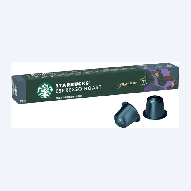 Starbucks Espresso Roast Nespresso® Compatible Coffee Capsules - 10 Pods