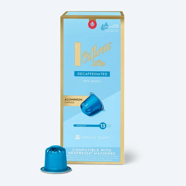 Vittoria Decaffeinated Nespresso® Compatible Coffee Capsules - 10 Pods