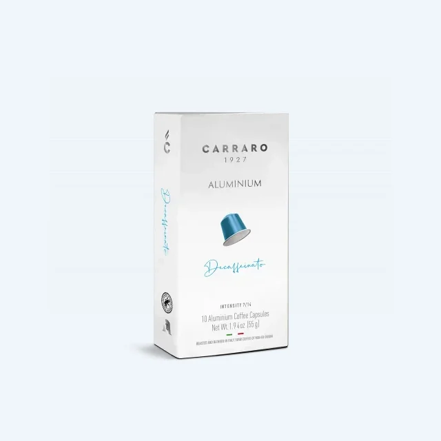 Decaffeinated – 10 Nespresso® compatible aluminium capsules
