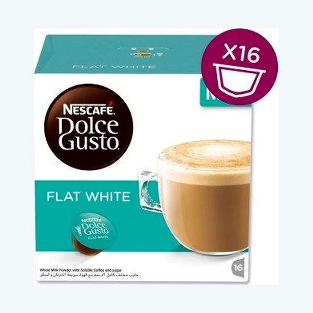 Nescafe Dolce Gusto Espresso Flat White - 1 Packs (16 Capsules, 16 Cups)