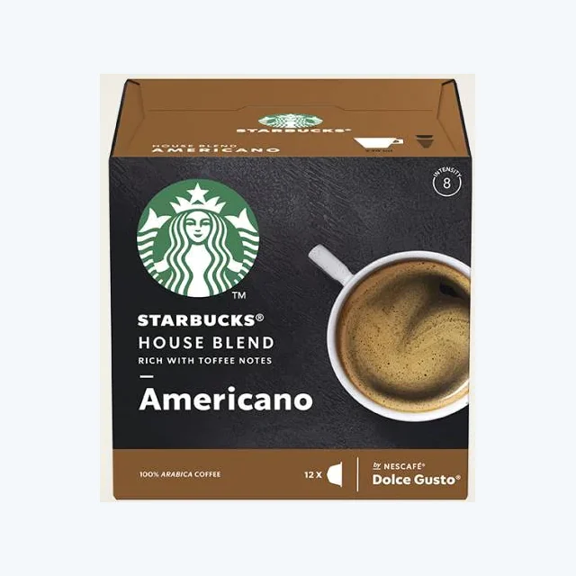 STARBUCKS AMERICANO HOUSE BLEND MEDIUM ROAST- 1 Packs (12 Capsules, 12 Cups)