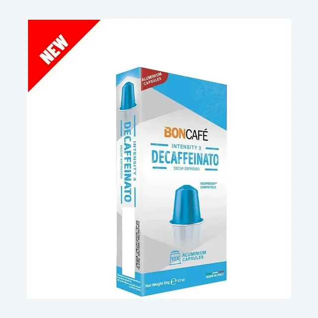 BonCafé - Decaffeinato Compatible with Nespresso - 10 Capsules
