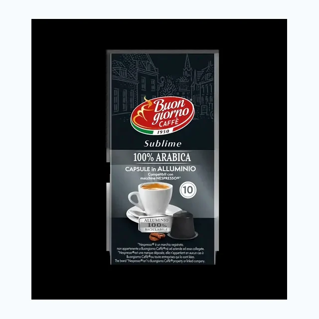 Buongiorno Caffè -100% Arabica - Compatible by Nespresso -10 capsules