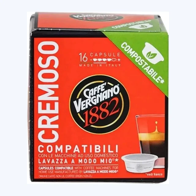 Caffè Vergnano - Cremoso Compatible With Lavazza A Modo Mio - 16 capsules