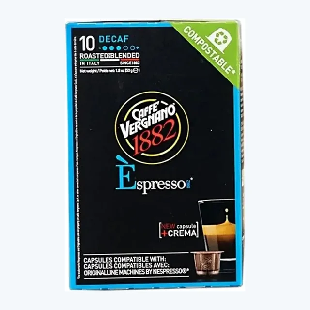 Caffè Vergnano - Decaf Compatible by Nespresso - 10 capsules