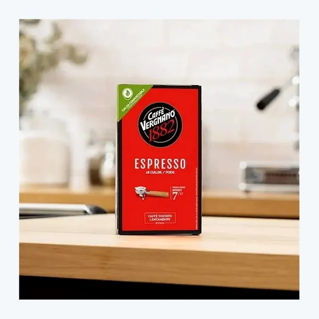 Caffè Vergnano - Espresso Compostabili ESE - 18 Cialde/pods