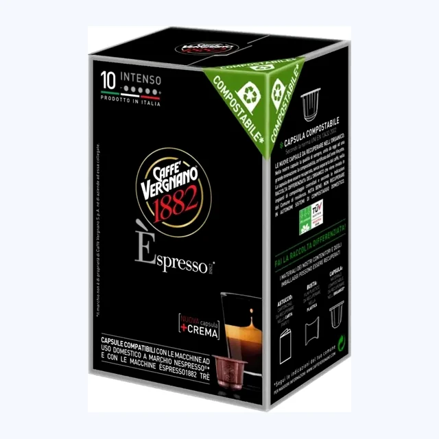 Caffè Vergnano - intenso Compatible by Nespresso - 10 capsules