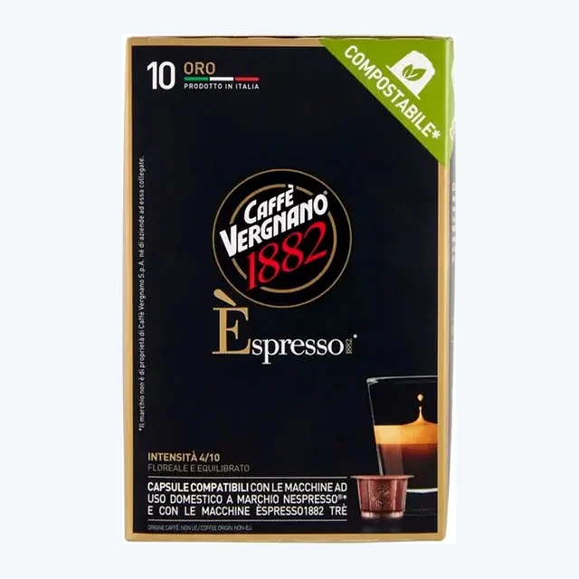 Caffè Vergnano - ORo Compatible with your Nespresso - 10 capsules (Best besfore26 Sep 2025)