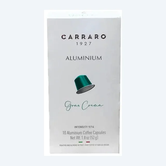 CARRARO - Aluminum Gran Crema -10 capsules