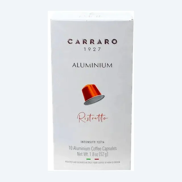 CARRARO - Aluminum Ristretto -10 capsules