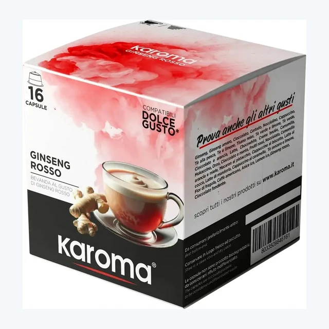 Karoma Ginseng Rosso Dolce Gusto Compatible Coffee Capsules - 16 Capsules
