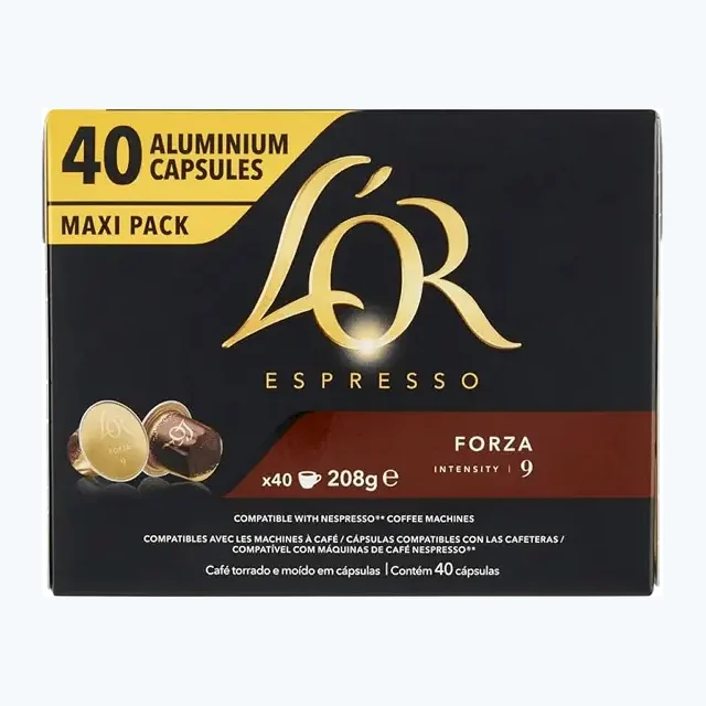 L'or Forza Coffee Capsules - 40 Capsules - MAXI Pack