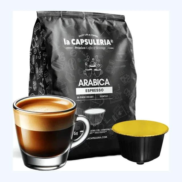LaCapsuleria Arabica Espresso Coffee Dolce Gusto Compatible Capsules - 16 Capsules