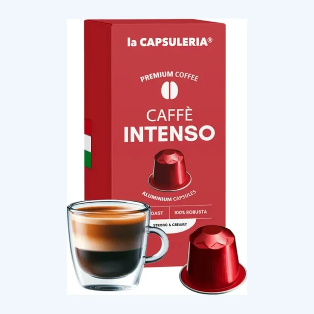 LACAPSULERIA - Intenso Coffee - Aluminum Capsules compatible with Nespresso®- 10 CAPS