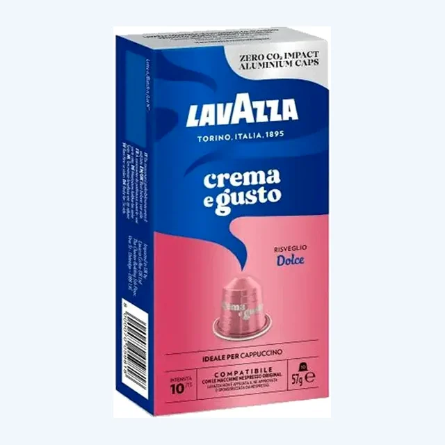 Lavazza Crema E Gusto Risveglio Dolce Nespresso Compatible Coffee Capsules - 10 Capsules