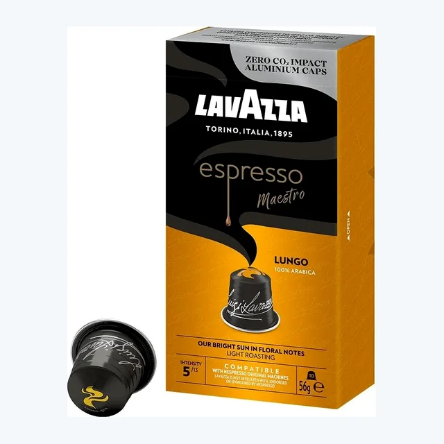 Lavazza Espresso Maestro Lungo Nespresso Compatible Coffee Capsules - 10 Capsules