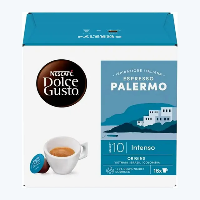 Nescafe Dolce Gusto Espresso Palermo Intenso Coffee Capsules - 16 Capsules