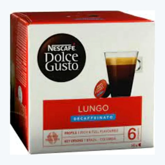 Nescafe Dolce Gusto Lungo Decaffeinato Coffee Capsules - 16 Capsules