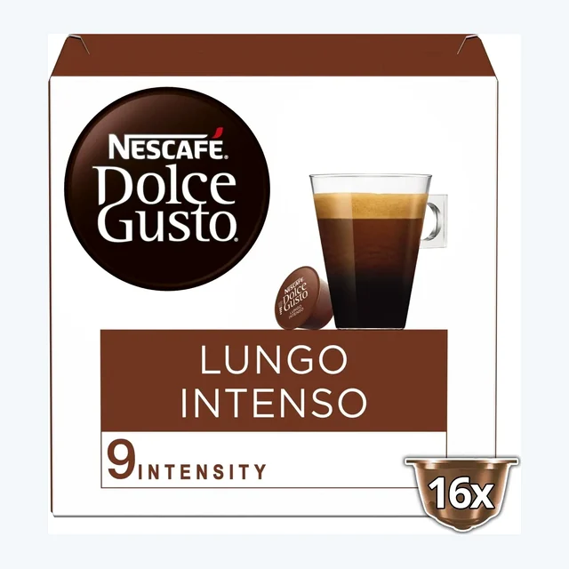Nescafe Dolce Gusto Lungo Intenso Coffee Capsules - 16 Capsules