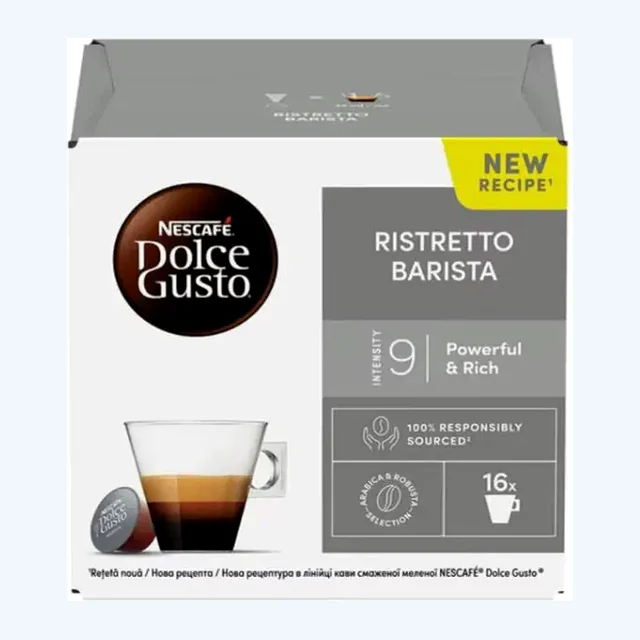 Nescafe Dolce Gusto Ristretto Barista Coffee Capsules - 16 Capsules