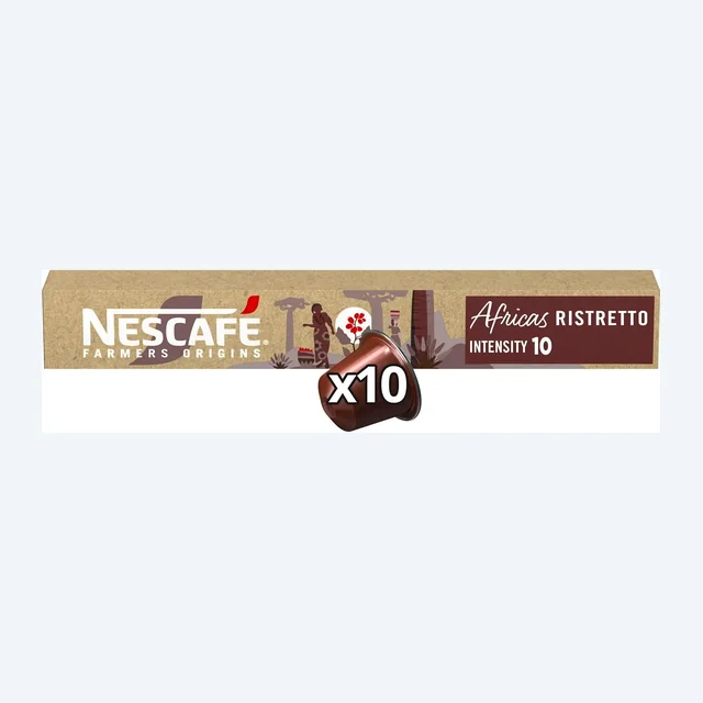 Nescafe Farmers Origins - Africas Ristretto #10 Compatible by Nespresso -10 capsules