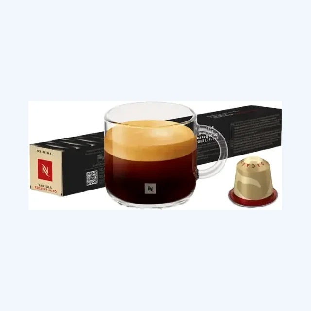Nespresso Barista Creations Vaniglia DECAF Original Espresso Capsules - Intensity 6 - 10 Capsules