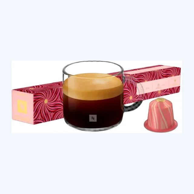 Nespresso Sweet Almond and Hibiscus  Espresso - Limited Edition Original Espresso Capsules - Intensity 6 - 10 Capsules