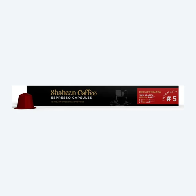 Shaheen Coffee #5- Decaffeninata Compatible By Nespresso - 10 Capsules