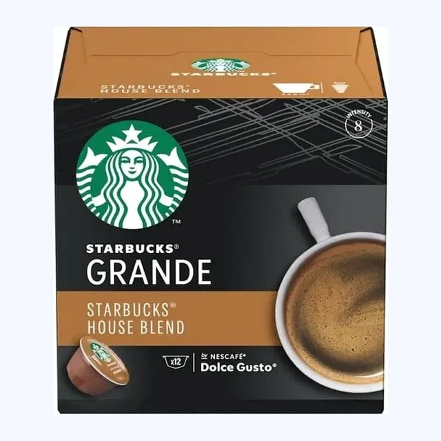 Starbucks Dolce Gusto Grande House Blend Coffee Capsules - 12 Capsules