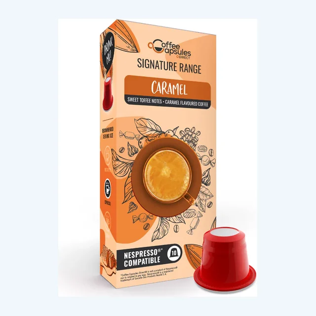 Caramel Coffee - 10 Nespresso compatible coffee capsules