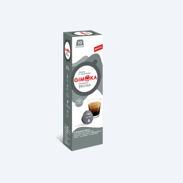 Gimoka Deciso - 10 K-fee & Caffitaly compatible coffee capsules
