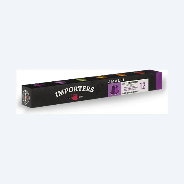 Importers Amalfi - 10 Aluminium Nespresso compatible coffee capsules