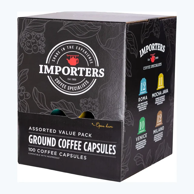 Importers Bulk Special Variety - 100 Nespresso compatible coffee capsules